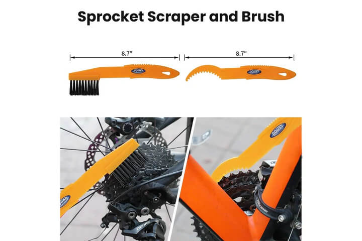 8 Pack Bike Cleaning Tools Set