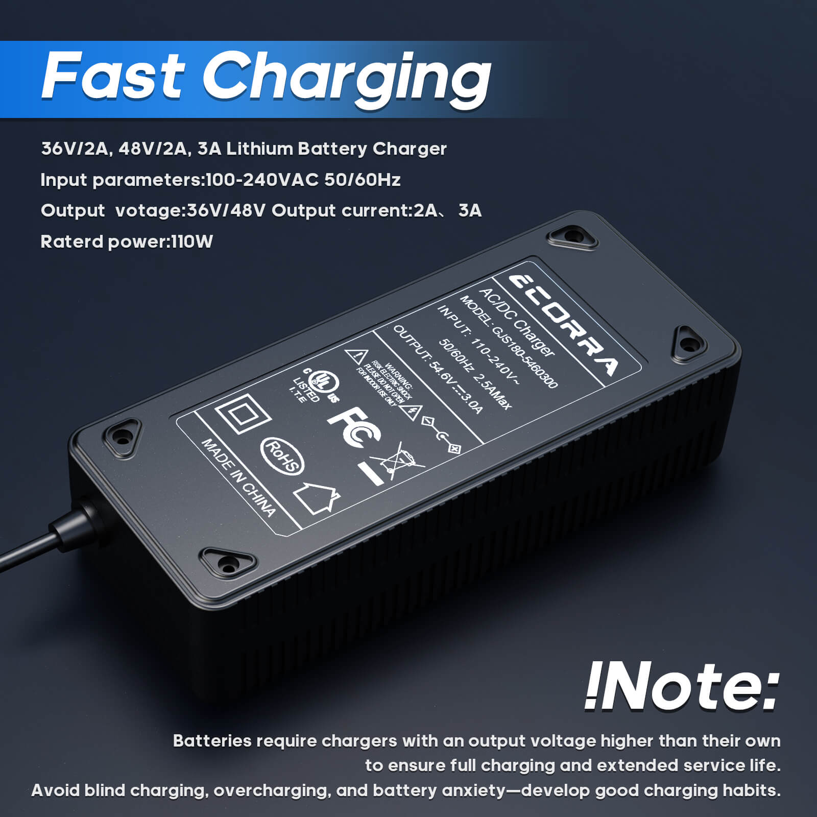 Universal E-bike/Scooter Advanced Smart Charger-6